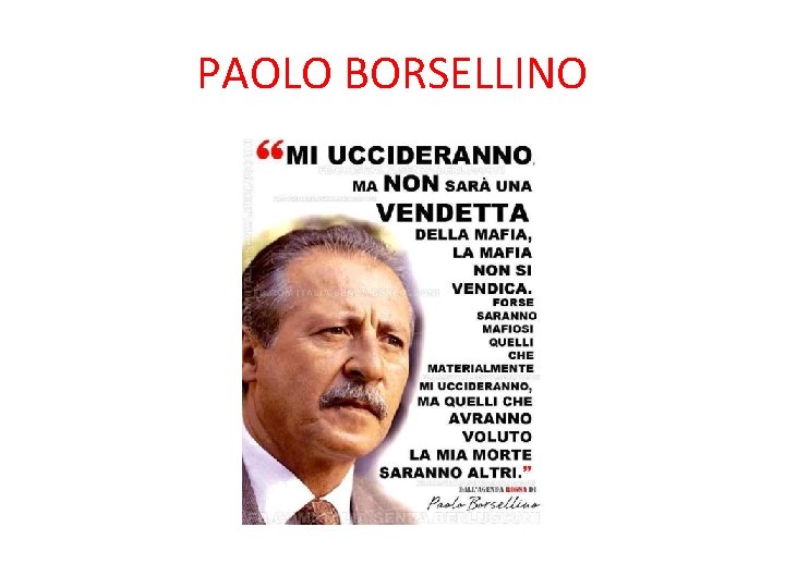 PAOLO BORSELLINO 
