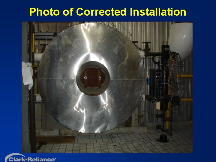 Photo of Corrected Installation 