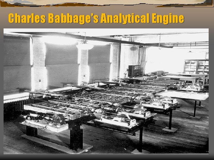 Charles Babbage’s Analytical Engine 