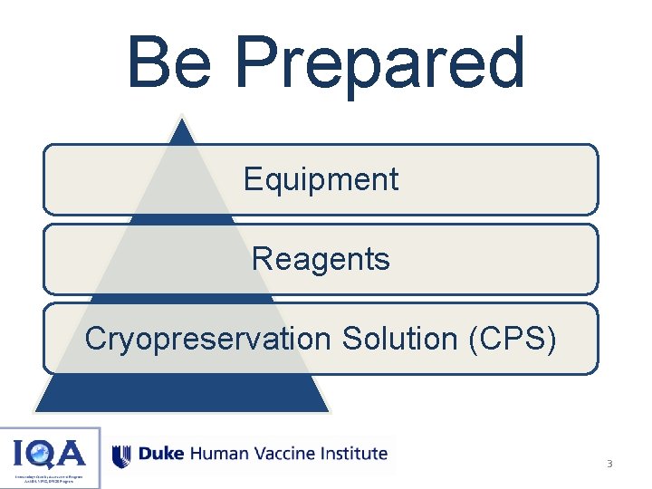 Be Prepared Equipment Reagents Cryopreservation Solution (CPS) 3 
