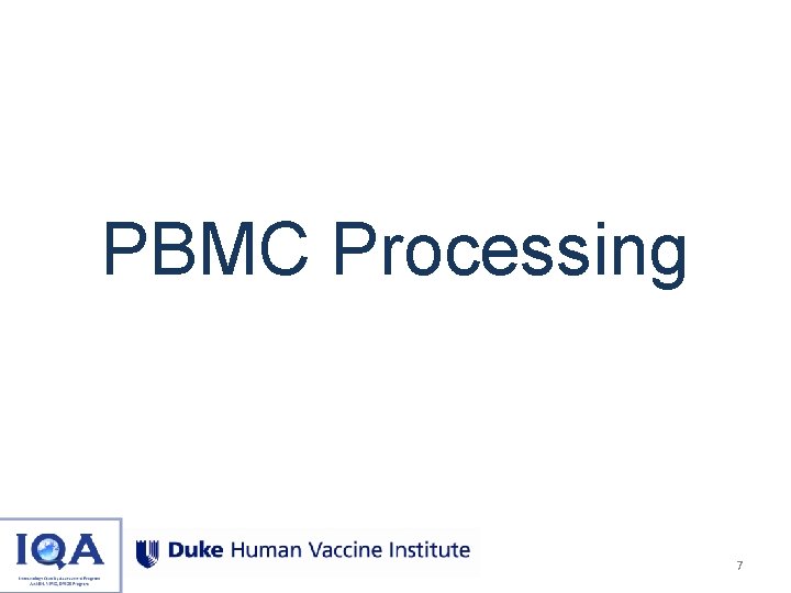 PBMC Processing 7 