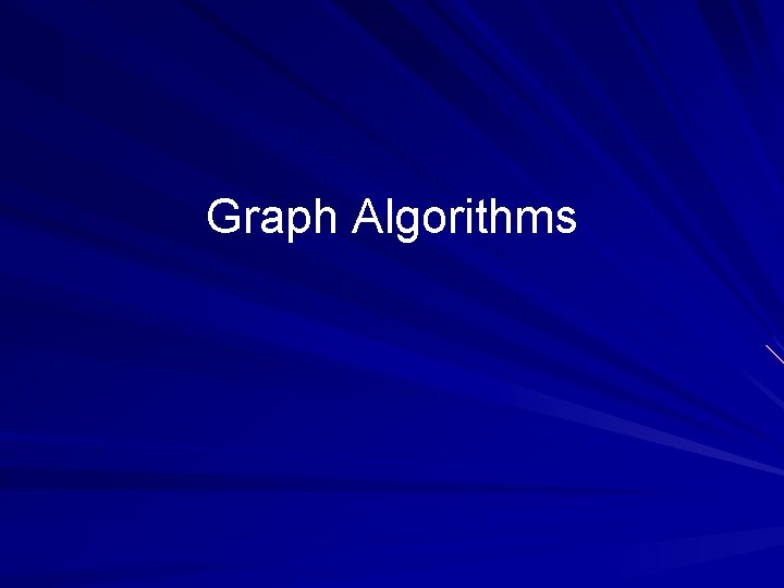 Graph Algorithms 