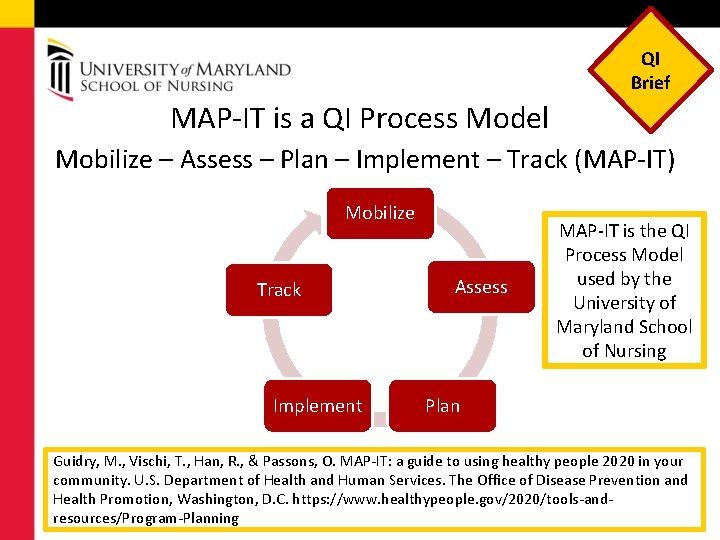 QI Brief MAP-IT is a QI Process Model Mobilize – Assess – Plan –