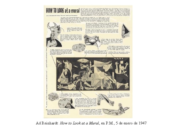 Ad Reinhardt: How to Look at a Mural, en P. M. , 5 de