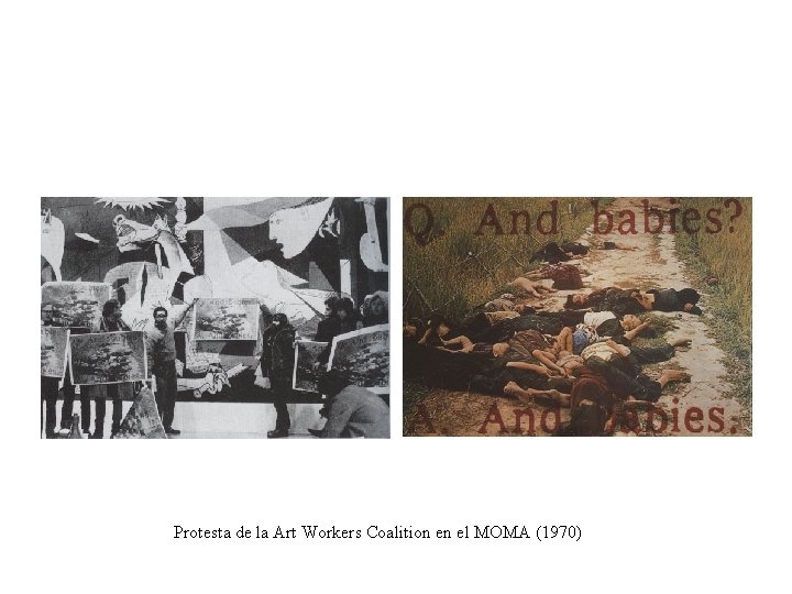 Protesta de la Art Workers Coalition en el MOMA (1970) 