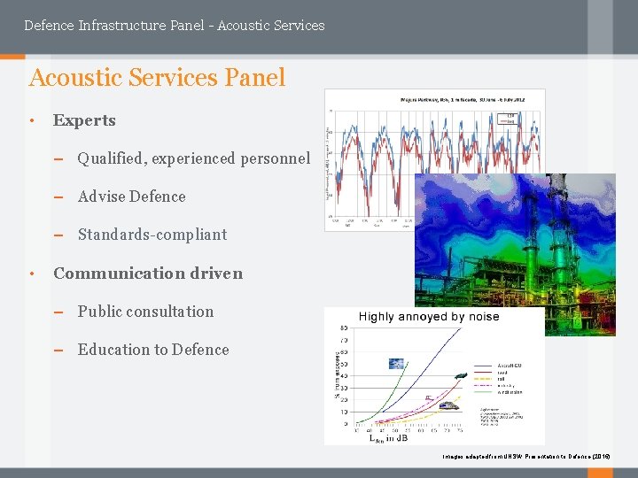 Defence Infrastructure Panel - Acoustic Services Panel • Experts – Qualified, experienced personnel –