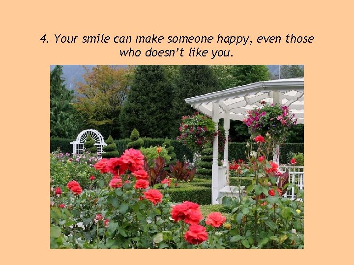 4. Your smile can make someone happy, even those who doesn’t like you. 