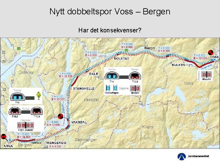 Nytt dobbeltspor Voss – Bergen Har det konsekvenser? 