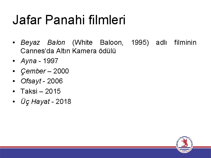 Jafar Panahi filmleri • Beyaz Balon (White Baloon, 1995) adlı filminin Cannes’da Altın Kamera