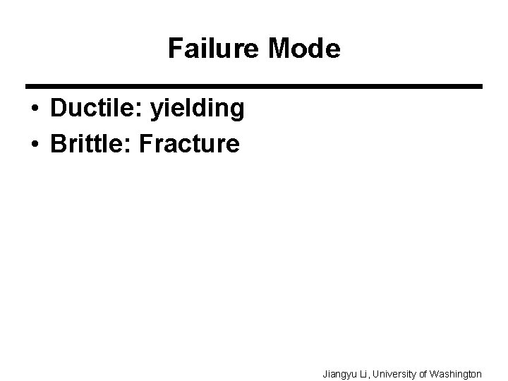 Mechanics of Materials Lab Lecture 21 Failure Criteria