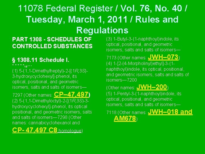 11078 Federal Register / Vol. 76, No. 40 / Tuesday, March 1, 2011 /