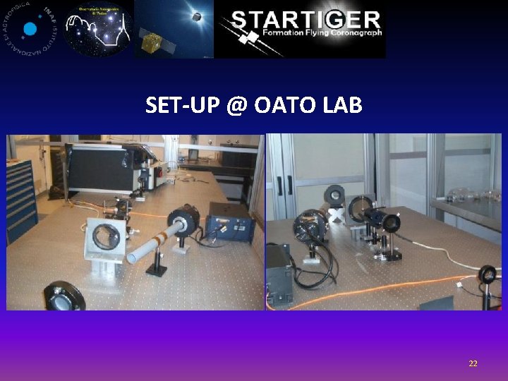 SET-UP @ OATO LAB 22 