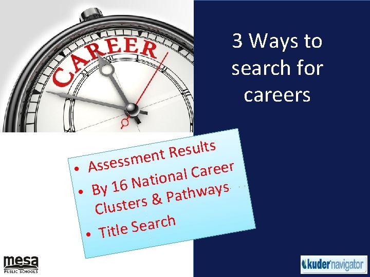 3 Ways to search for careers s t l u s e R t