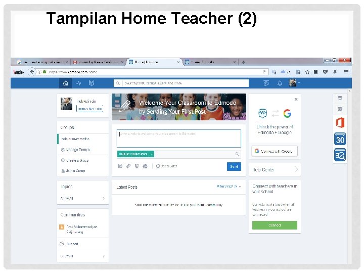 Tampilan Home Teacher (2) 