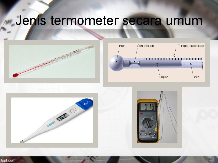 Jenis termometer secara umum 