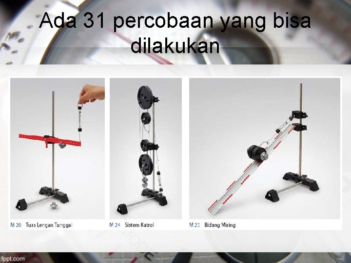 Ada 31 percobaan yang bisa dilakukan 