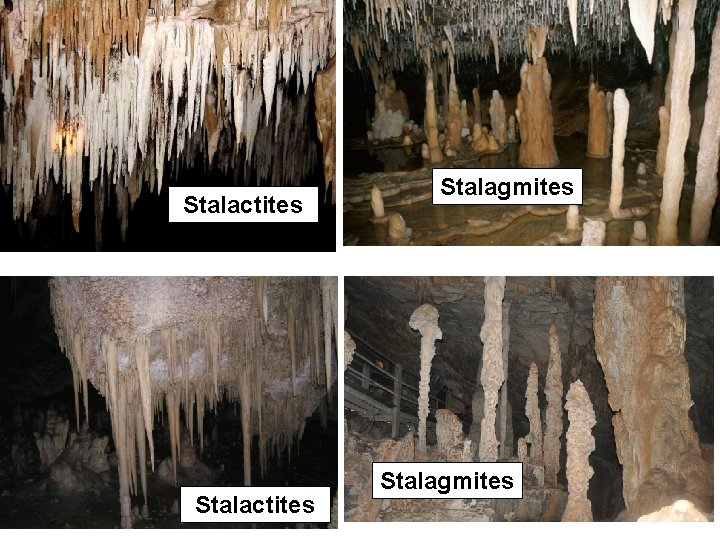 Stalactites Stalagmites 