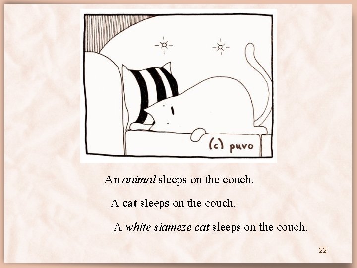 An animal sleeps on the couch. A cat sleeps on the couch. A white