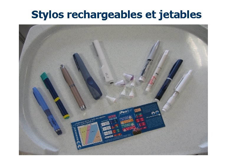 Stylos rechargeables et jetables 