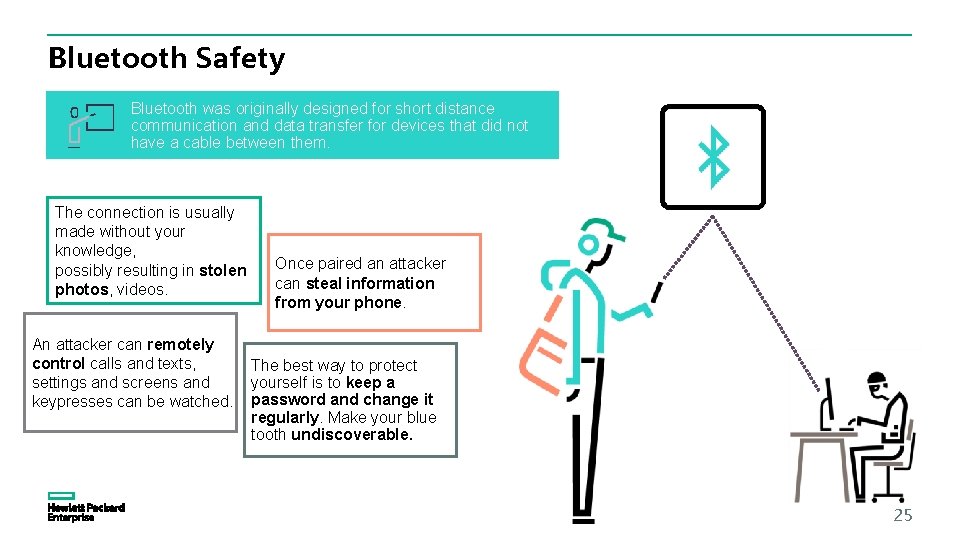 Bluetooth Safety Bluetooth was originally designed for short distance communication and data transfer for