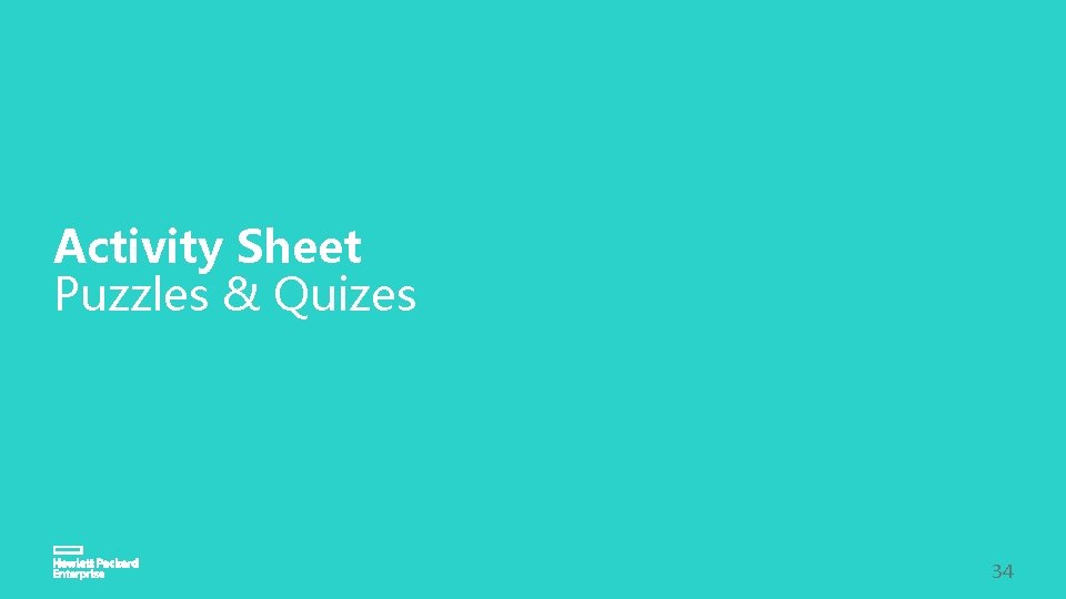 Activity Sheet Puzzles & Quizes 34 