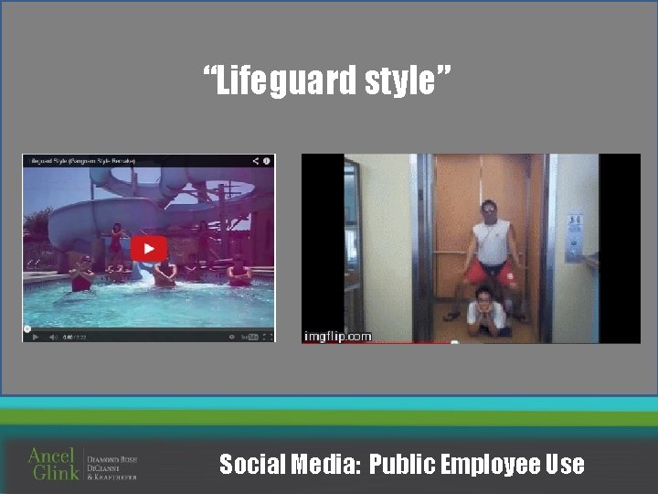 “Lifeguard style” Social Media: Public Employee Use 