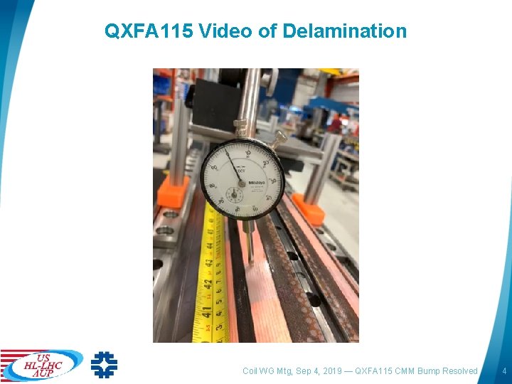 QXFA 115 Video of Delamination Coil WG Mtg, Sep 4, 2019 — QXFA 115