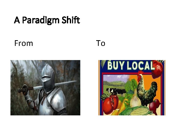 A Paradigm Shift From To 