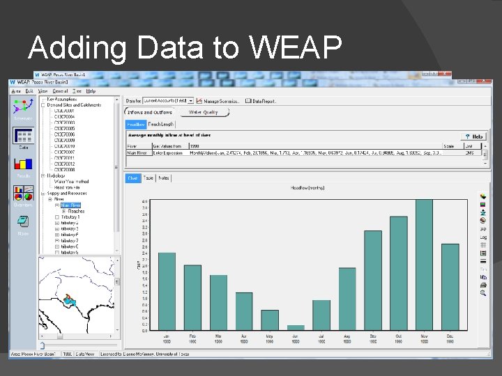 Adding Data to WEAP 