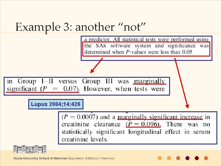 Example 3: another “not” Lupus 2004; 14: 426 