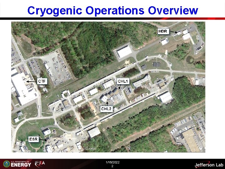 Cryogenic Operations Overview 1/16/2022 2 