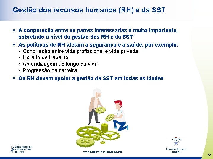 Gestão dos recursos humanos (RH) e da SST § A cooperação entre as partes