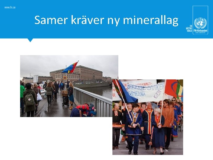 Samer kräver ny minerallag 