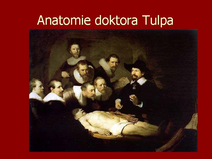 Anatomie doktora Tulpa 