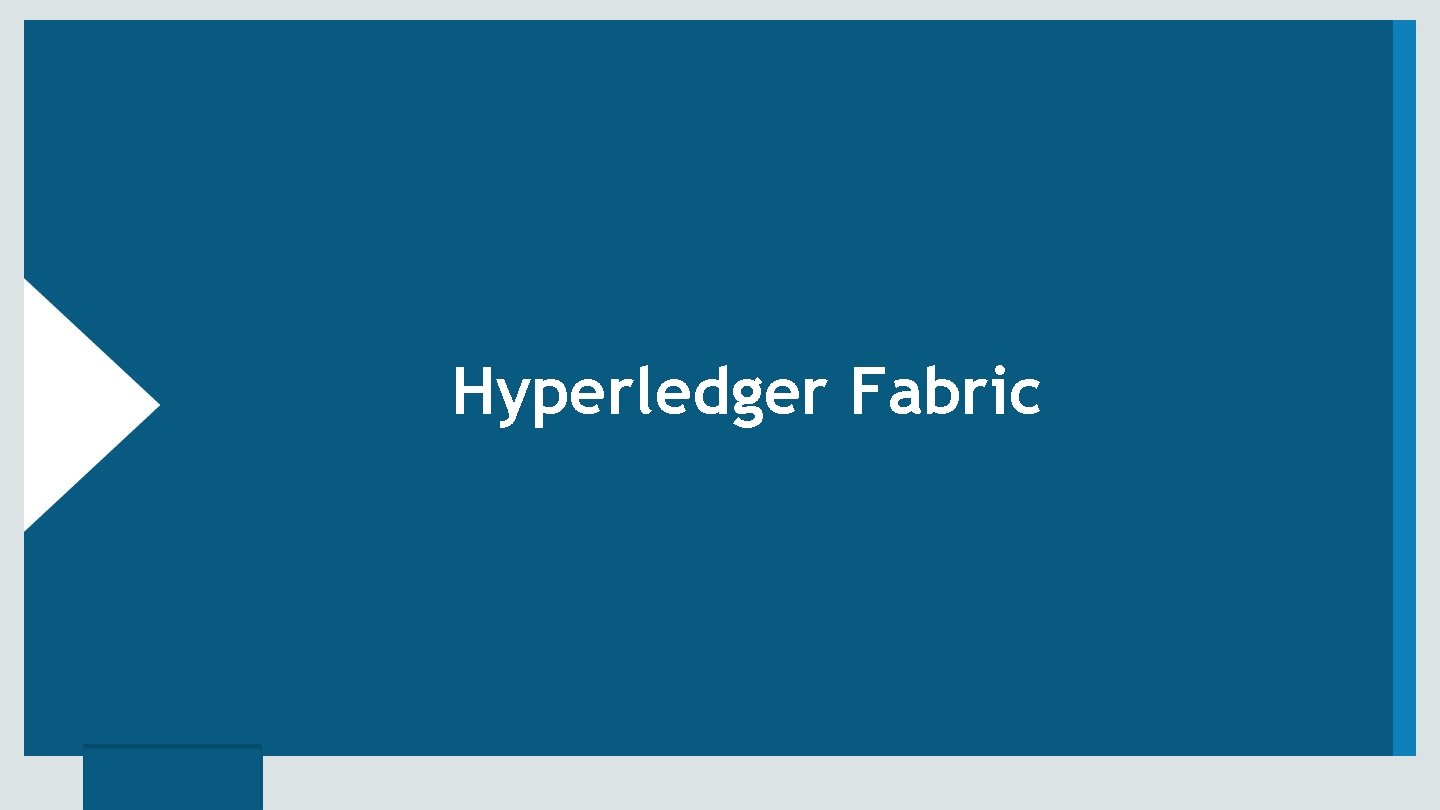 Hyperledger Fabric 