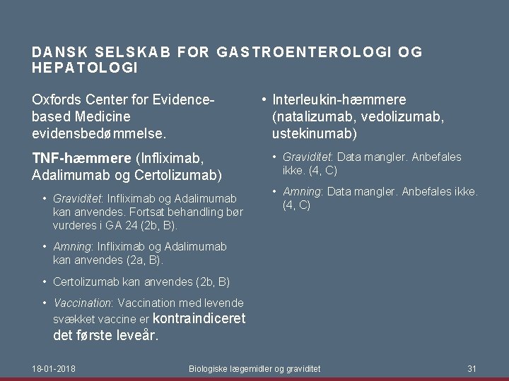 DANSK S ELSKAB FOR G AS TR OE NT ER OL OG I OG