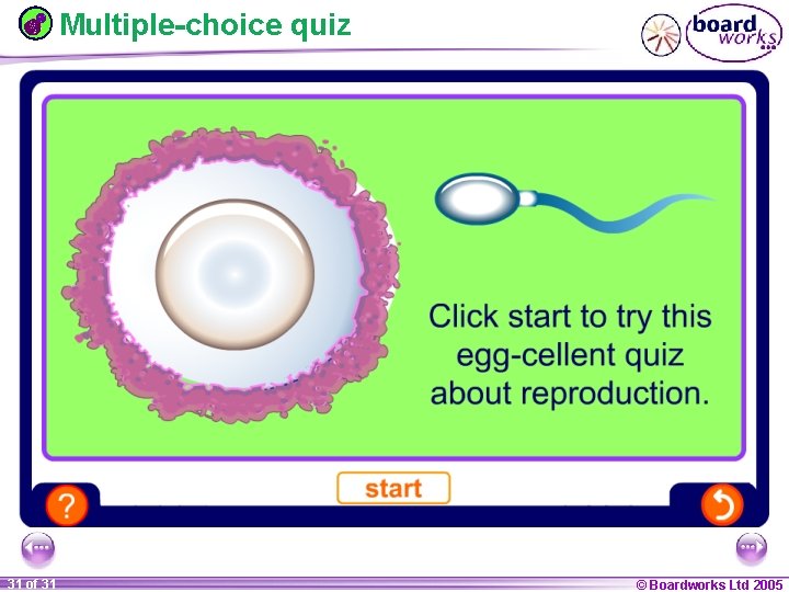 Multiple-choice quiz 1 31 ofof 20 31 © Boardworks Ltd 2005 2004 