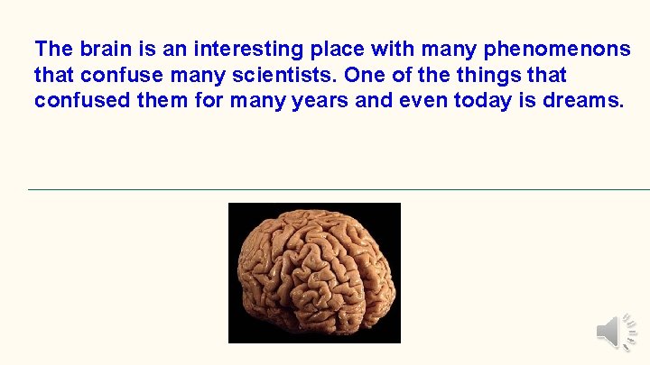 The brain is an interesting place with many phenomenons that confuse many scientists. One