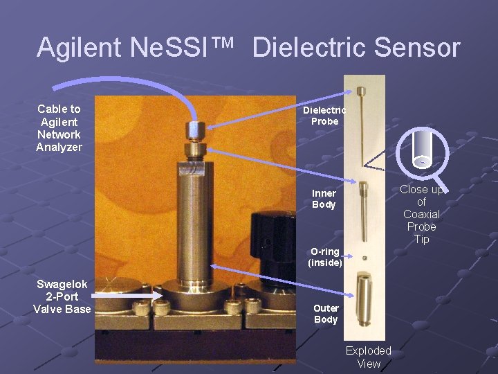Agilent Ne. SSI™ Dielectric Sensor Cable to Agilent Network Analyzer Dielectric Probe Close up