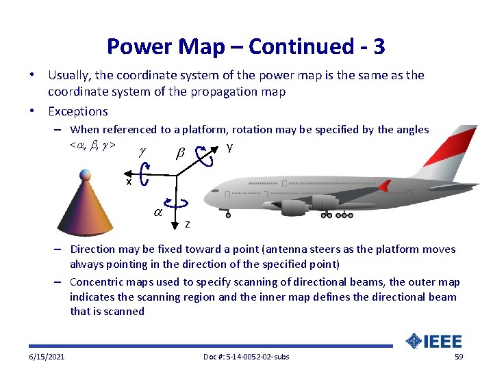 Power Map – Continued - 3 • Usually, the coordinate system of the power