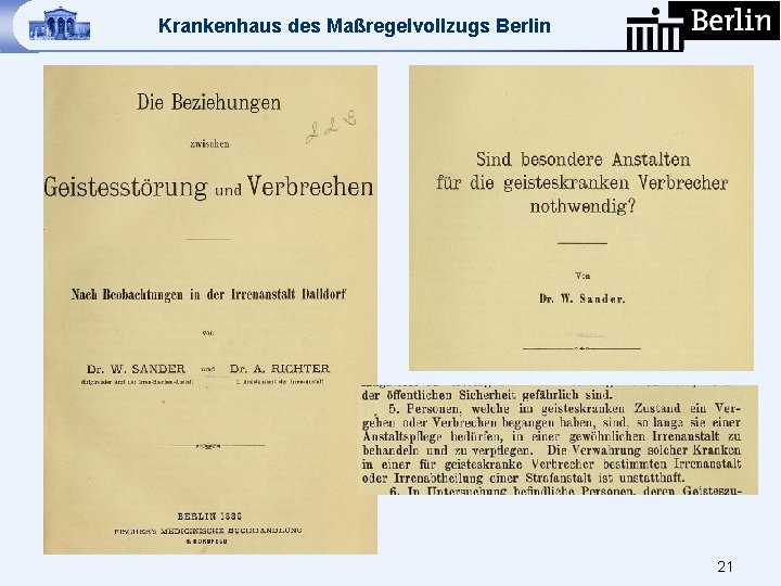 Krankenhaus des Maßregelvollzugs Berlin 21 