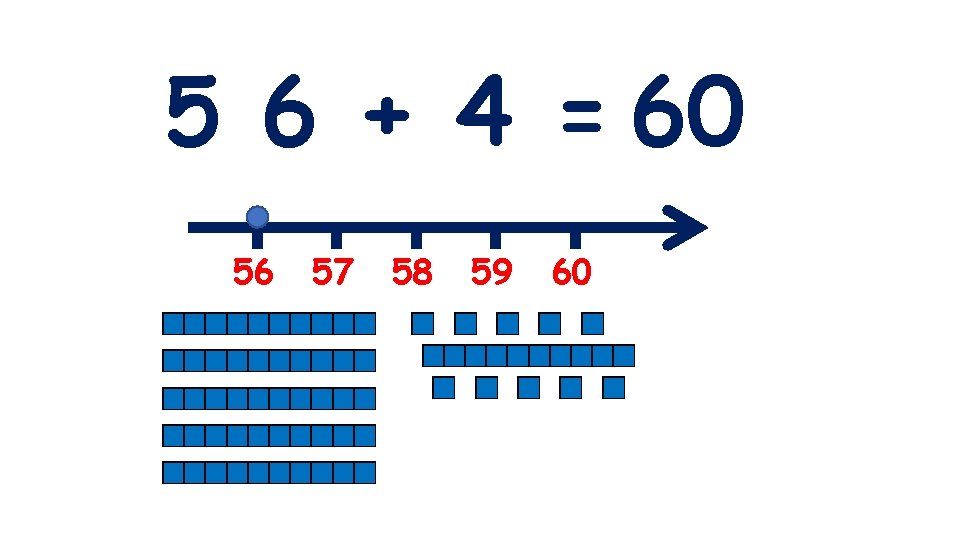5 6 + 4 = 60 56 57 58 59 60 