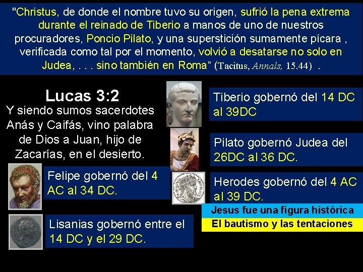 Lucas "Christus, de donde el nombre tuvo su 3: 1 origen, sufrió la pena
