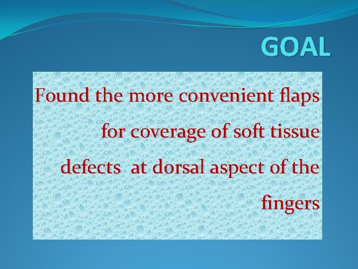 GOAL Found the more convenient flaps for coverage of soft tissue defects at dorsal