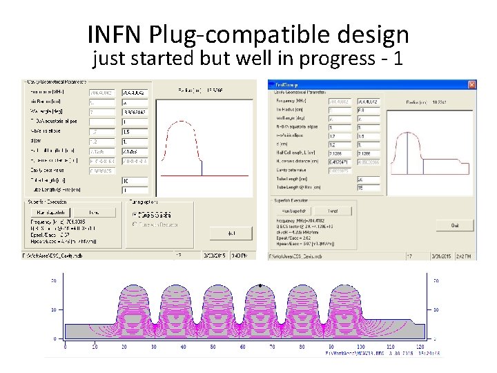 INFN Plug-compatible design just started but well in progress - 1 