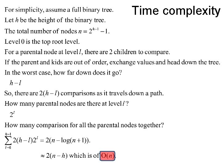 Time complexity 