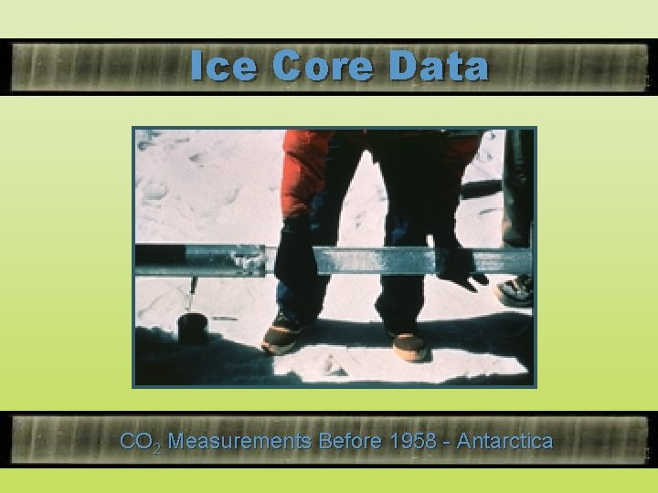 Ice Core Data CO 2 Measurements Before 1958 - Antarctica 