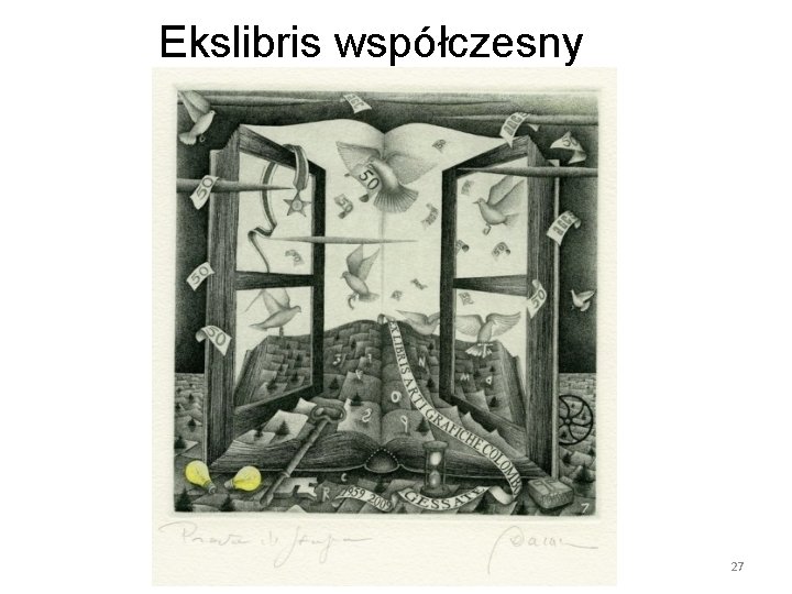 Ekslibris współczesny 27 