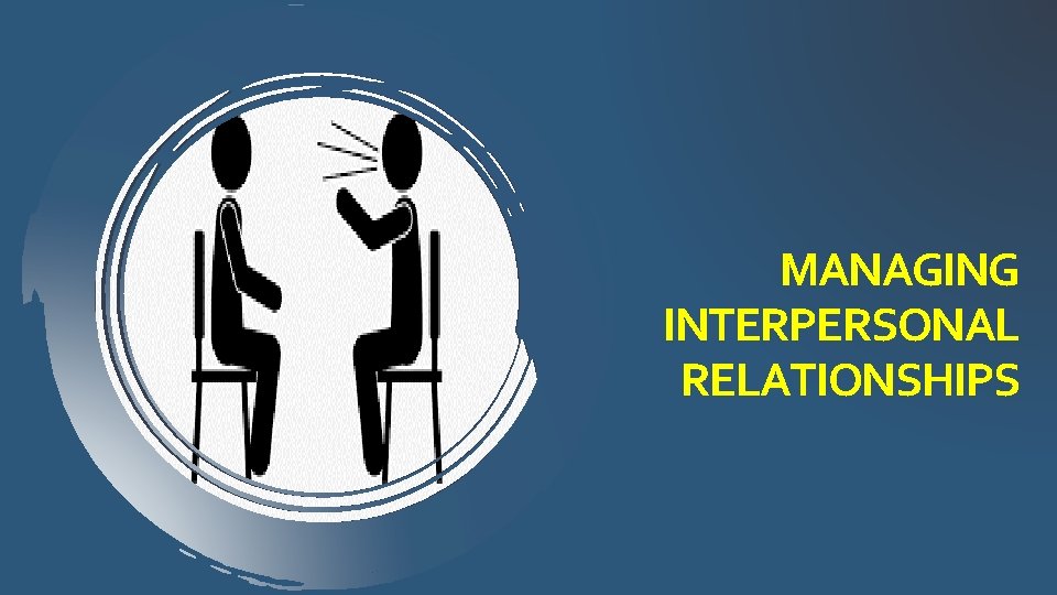 MANAGING INTERPERSONAL RELATIONSHIPS 