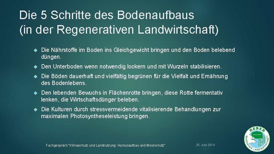 Die 5 Schritte des Bodenaufbaus (in der Regenerativen Landwirtschaft) Die Nährstoffe im Boden ins